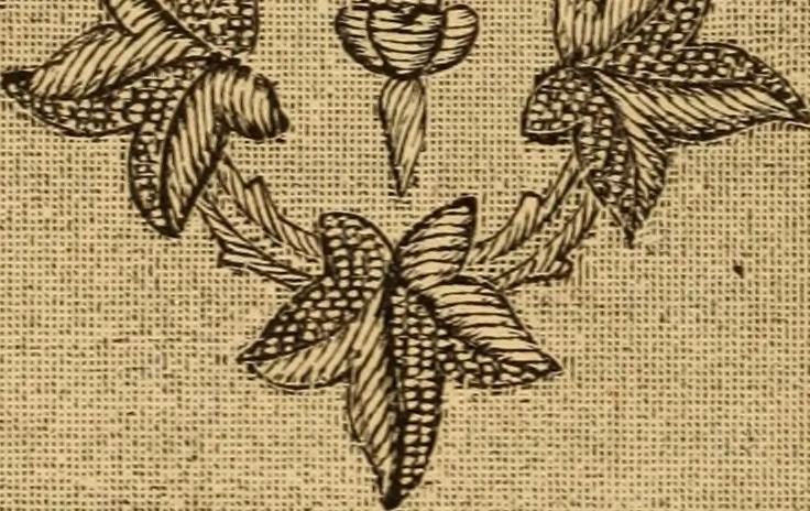An illustration from The ladies' guide to needle work, embroidery, etc ... : being a complete guide to all kinds of ladies' fancy work, 1877, leaf 121