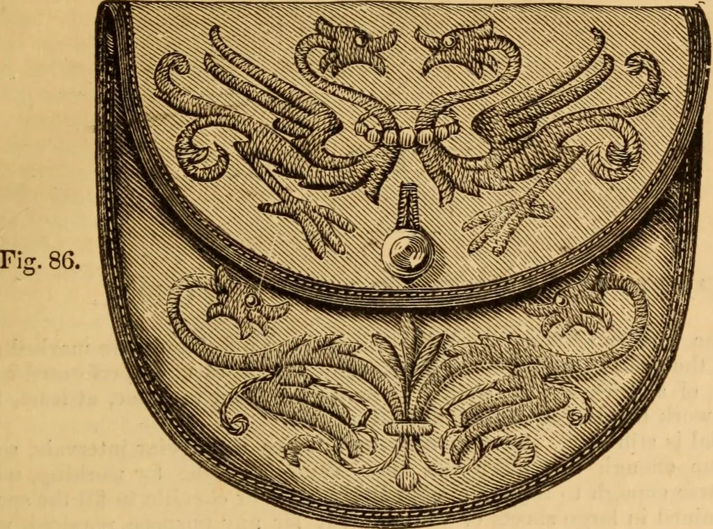 An illustration from The ladies' guide to needle work, embroidery, etc ... : being a complete guide to all kinds of ladies' fancy work, 1877, leaf 122