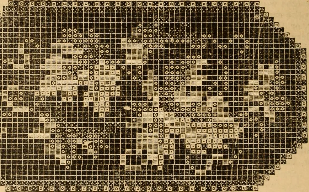 An illustration from The ladies' guide to needle work, embroidery, etc ... : being a complete guide to all kinds of ladies' fancy work, 1877, leaf 125