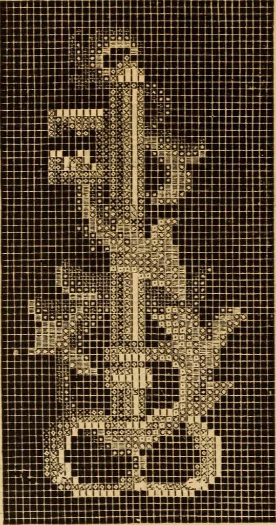 An illustration from The ladies' guide to needle work, embroidery, etc ... : being a complete guide to all kinds of ladies' fancy work, 1877, leaf 127