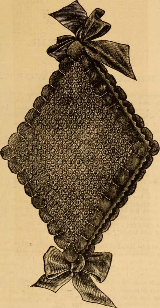 An illustration from The ladies' guide to needle work, embroidery, etc ... : being a complete guide to all kinds of ladies' fancy work, 1877, leaf 128