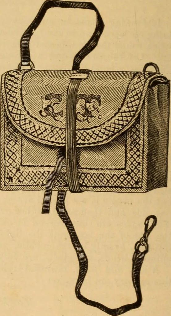 An illustration from The ladies' guide to needle work, embroidery, etc ... : being a complete guide to all kinds of ladies' fancy work, 1877, leaf 13