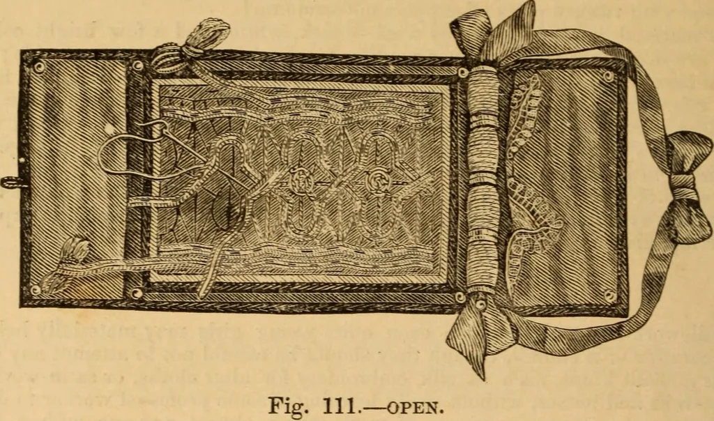 An illustration from The ladies' guide to needle work, embroidery, etc ... : being a complete guide to all kinds of ladies' fancy work, 1877, leaf 149
