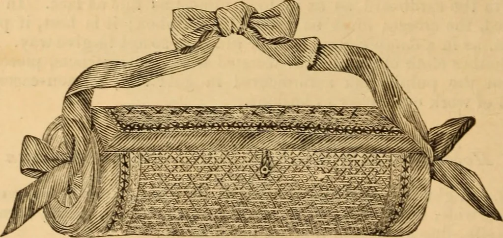 An illustration from The ladies' guide to needle work, embroidery, etc ... : being a complete guide to all kinds of ladies' fancy work, 1877, leaf 149
