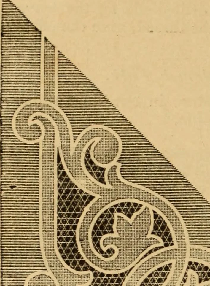 An illustration from The ladies' guide to needle work, embroidery, etc ... : being a complete guide to all kinds of ladies' fancy work, 1877, leaf 155