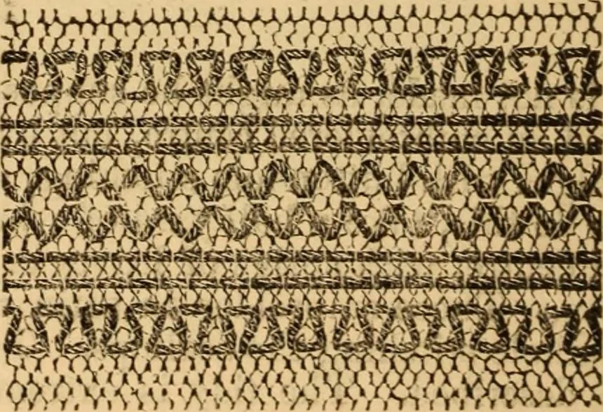 An illustration from The ladies' guide to needle work, embroidery, etc ... : being a complete guide to all kinds of ladies' fancy work, 1877, leaf 155