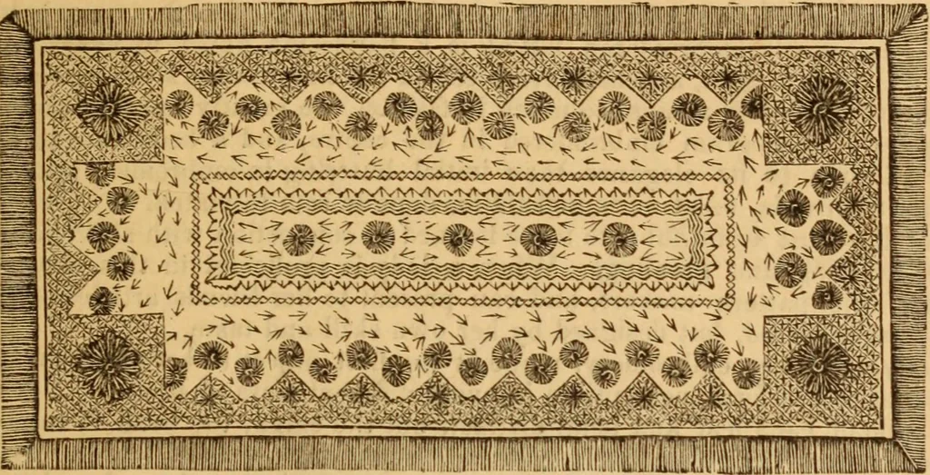 An illustration from The ladies' guide to needle work, embroidery, etc ... : being a complete guide to all kinds of ladies' fancy work, 1877, leaf 22