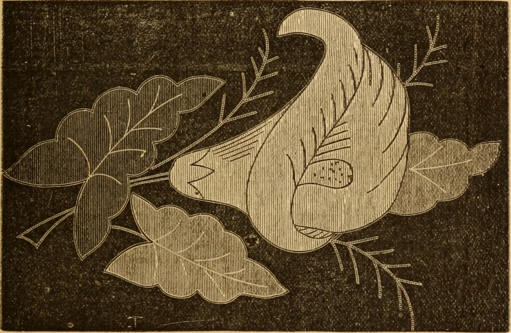 An illustration from The ladies' guide to needle work, embroidery, etc ... : being a complete guide to all kinds of ladies' fancy work, 1877, leaf 36