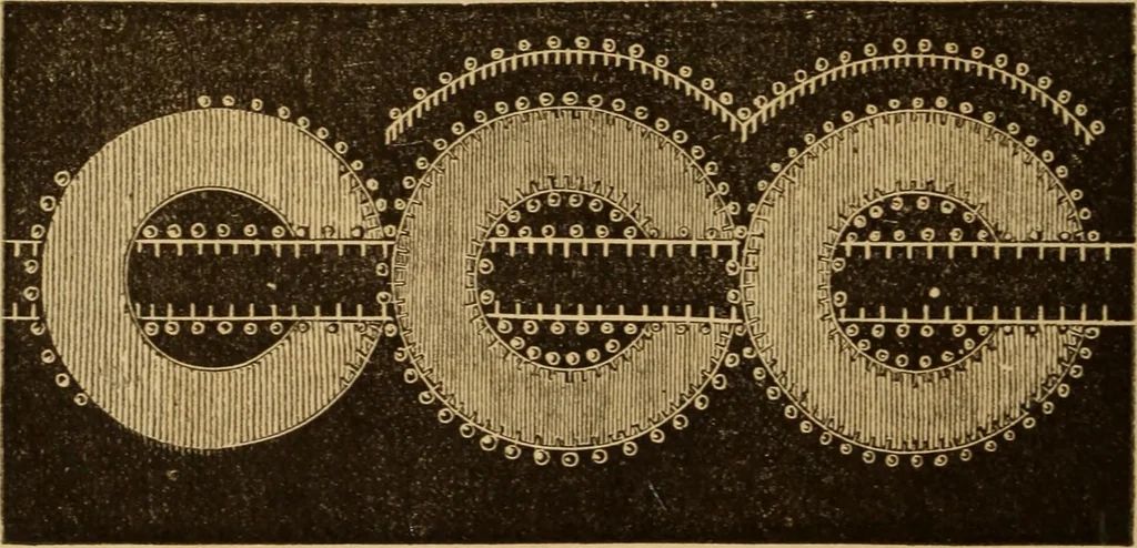 An illustration from The ladies' guide to needle work, embroidery, etc ... : being a complete guide to all kinds of ladies' fancy work, 1877, leaf 37
