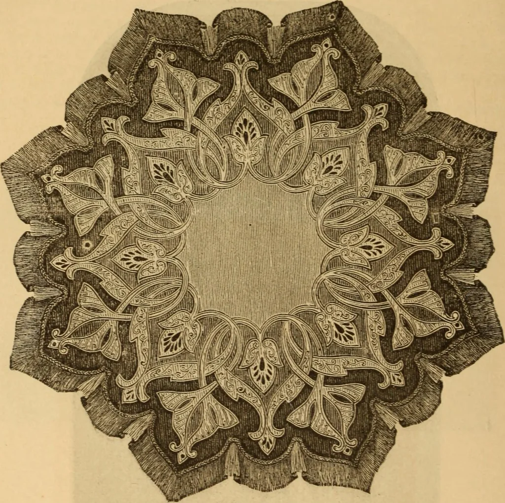 An illustration from The ladies' guide to needle work, embroidery, etc ... : being a complete guide to all kinds of ladies' fancy work, 1877, leaf 39