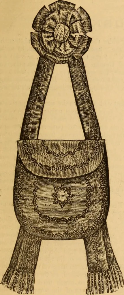 An illustration from The ladies' guide to needle work, embroidery, etc ... : being a complete guide to all kinds of ladies' fancy work, 1877, leaf 52
