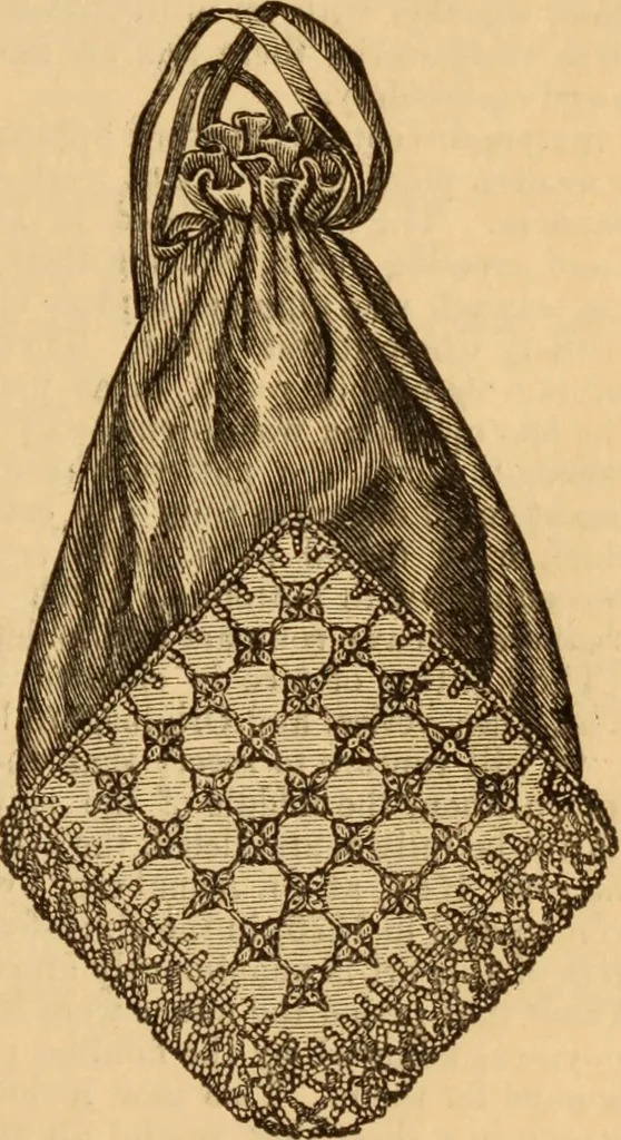 An illustration from The ladies' guide to needle work, embroidery, etc ... : being a complete guide to all kinds of ladies' fancy work, 1877, leaf 52