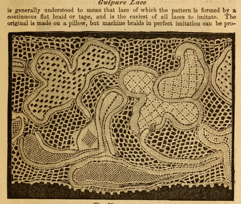 An illustration from The ladies' guide to needle work, embroidery, etc ... : being a complete guide to all kinds of ladies' fancy work, 1877, leaf 56