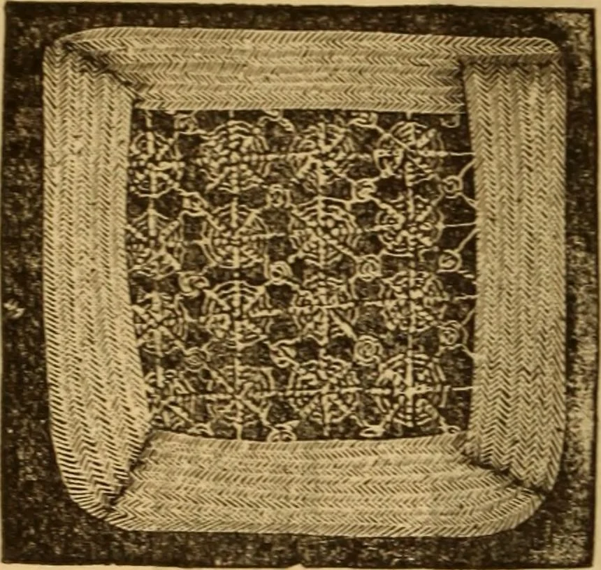 An illustration from The ladies' guide to needle work, embroidery, etc ... : being a complete guide to all kinds of ladies' fancy work, 1877, leaf 61