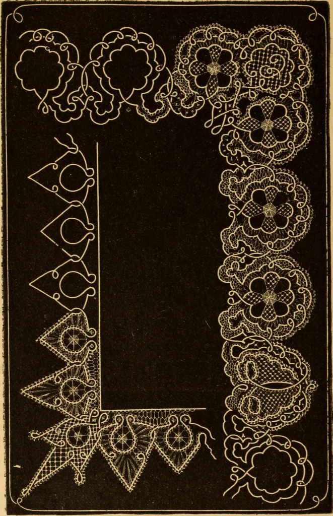 An illustration from The ladies' guide to needle work, embroidery, etc ... : being a complete guide to all kinds of ladies' fancy work, 1877, leaf 65