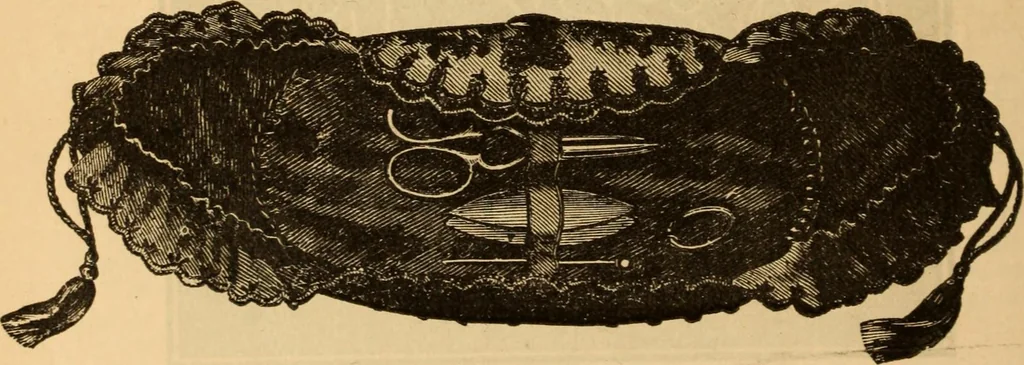 An illustration from The ladies' guide to needle work, embroidery, etc ... : being a complete guide to all kinds of ladies' fancy work, 1877, leaf 73
