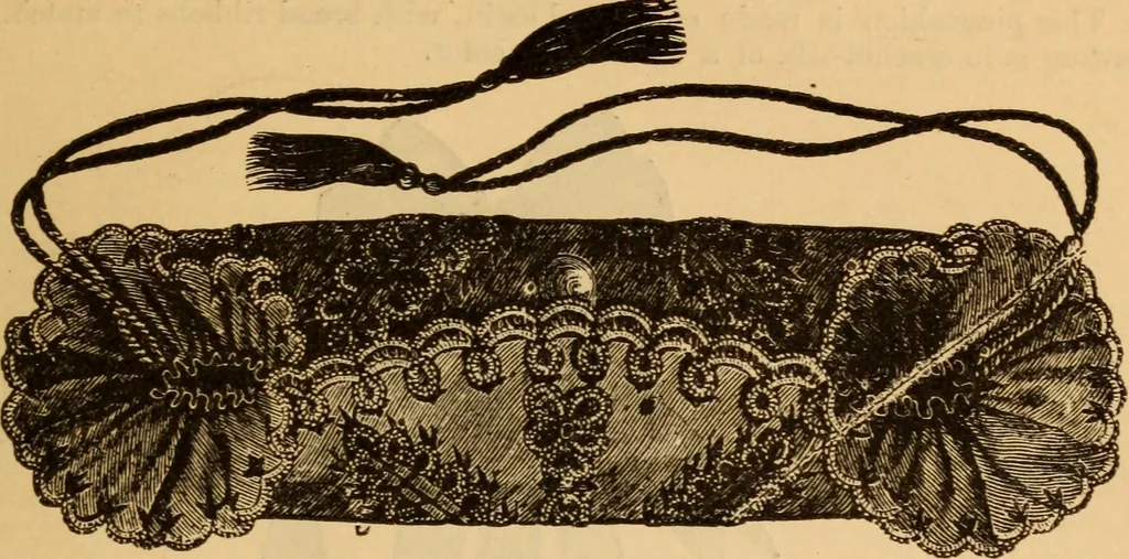 An illustration from The ladies' guide to needle work, embroidery, etc ... : being a complete guide to all kinds of ladies' fancy work, 1877, leaf 74