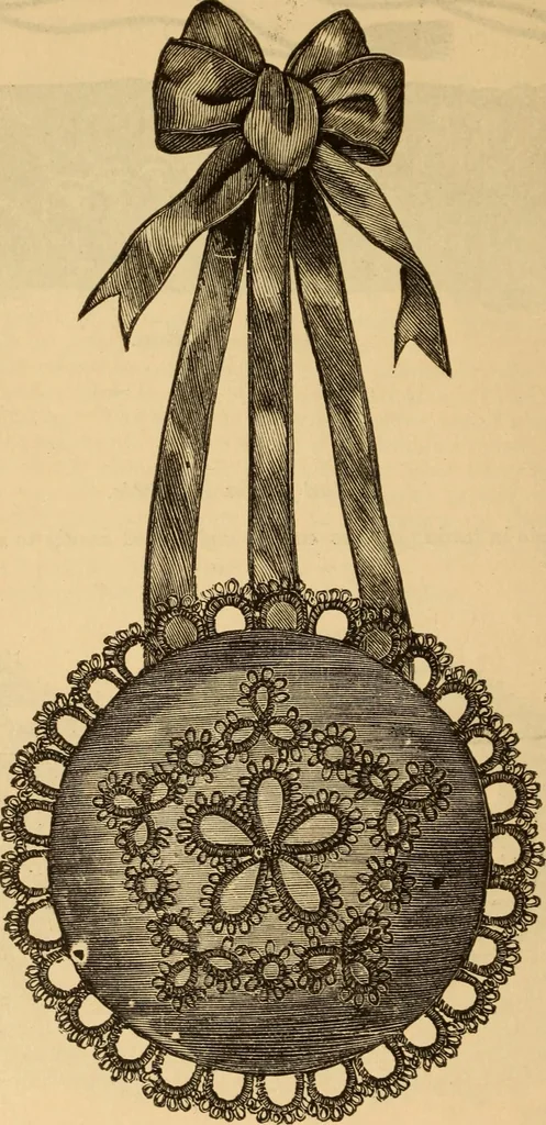 An illustration from The ladies' guide to needle work, embroidery, etc ... : being a complete guide to all kinds of ladies' fancy work, 1877, leaf 75