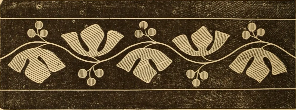 An illustration from The ladies' guide to needle work, embroidery, etc ... : being a complete guide to all kinds of ladies' fancy work, 1877, leaf 91
