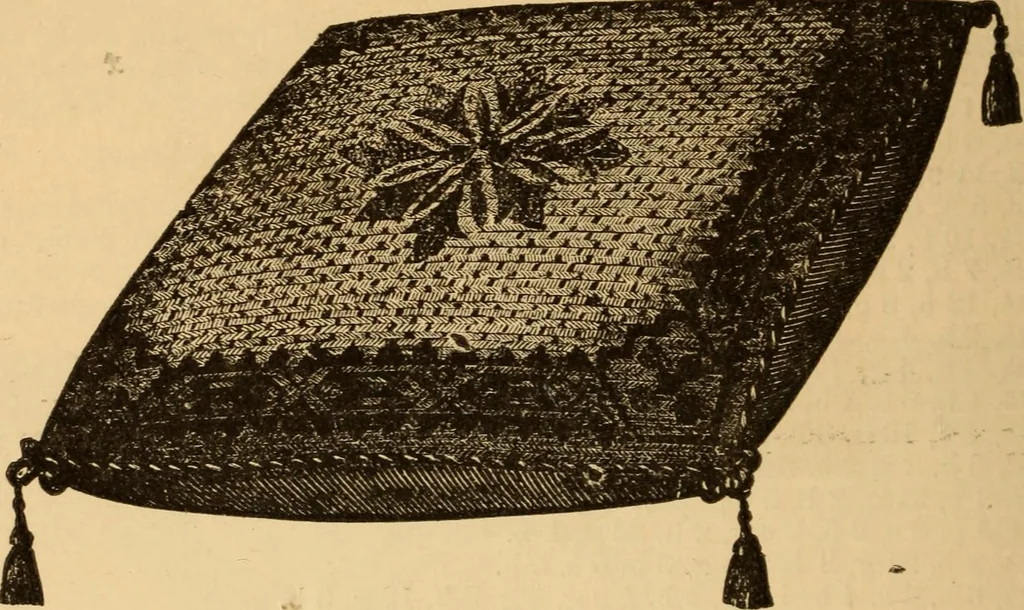 An illustration from The ladies' guide to needle work, embroidery, etc ... : being a complete guide to all kinds of ladies' fancy work, 1877, leaf 93