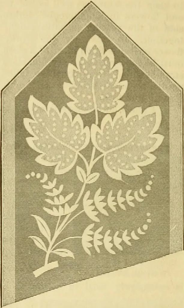 An illustration from The ladies' guide to needle work, embroidery, etc. : being a complete guide to all kinds of ladies' fancy work, 1877, leaf 11