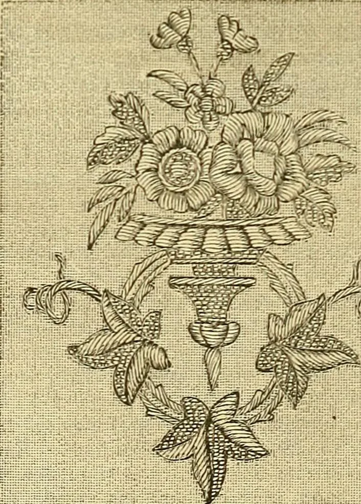 An illustration from The ladies' guide to needle work, embroidery, etc. : being a complete guide to all kinds of ladies' fancy work, 1877, leaf 121
