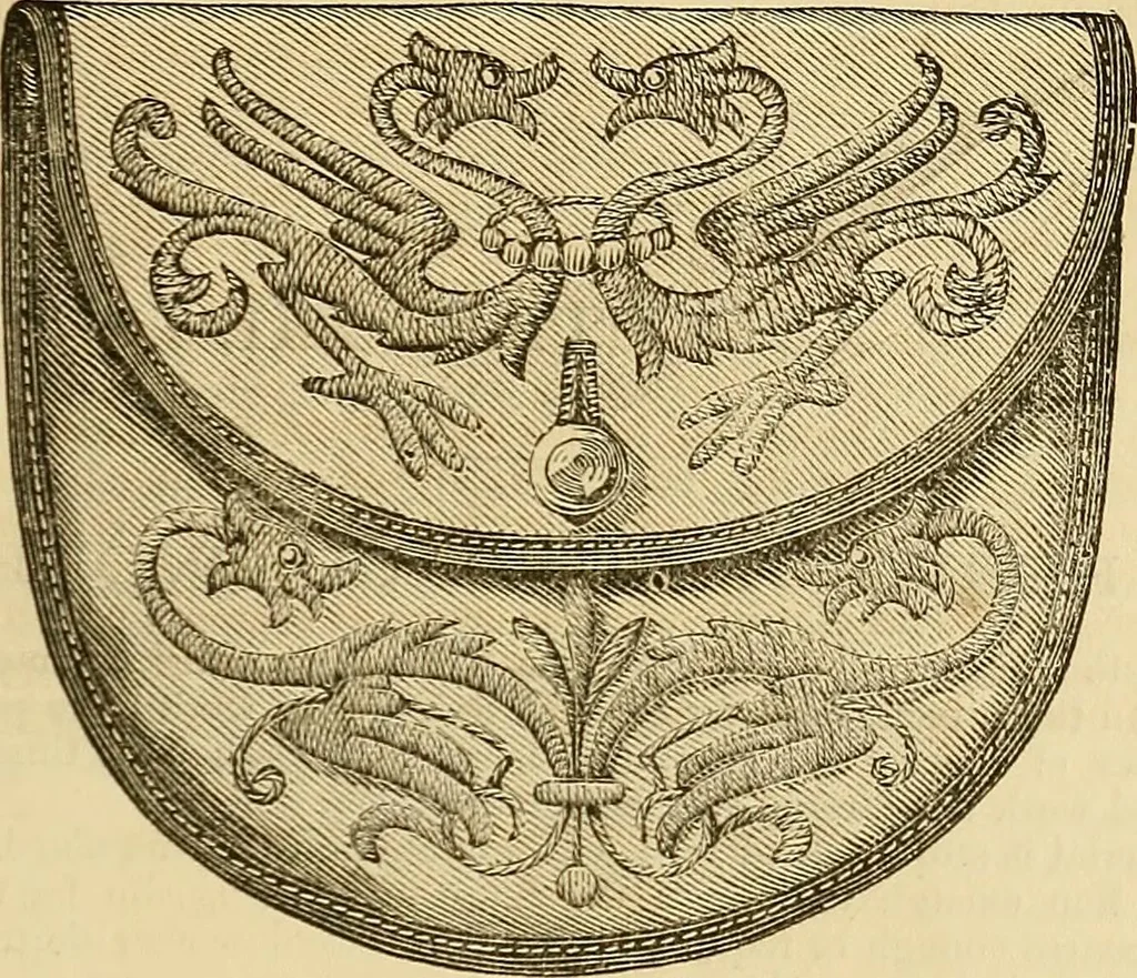 An illustration from The ladies' guide to needle work, embroidery, etc. : being a complete guide to all kinds of ladies' fancy work, 1877, leaf 122