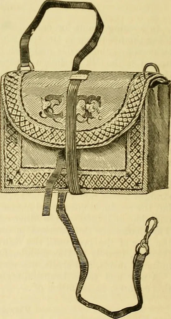 An illustration from The ladies' guide to needle work, embroidery, etc. : being a complete guide to all kinds of ladies' fancy work, 1877, leaf 13