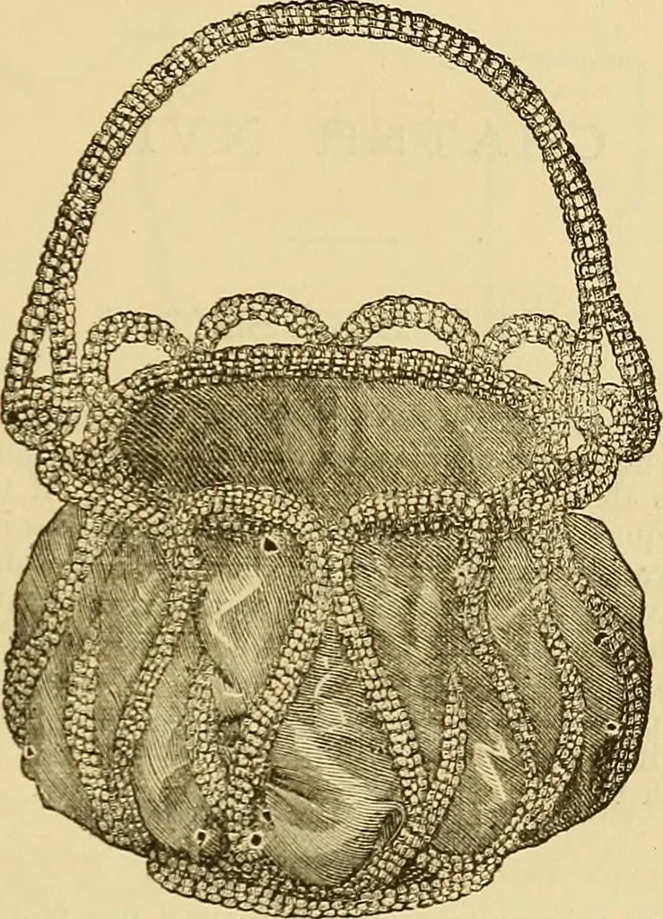 An illustration from The ladies' guide to needle work, embroidery, etc. : being a complete guide to all kinds of ladies' fancy work, 1877, leaf 134