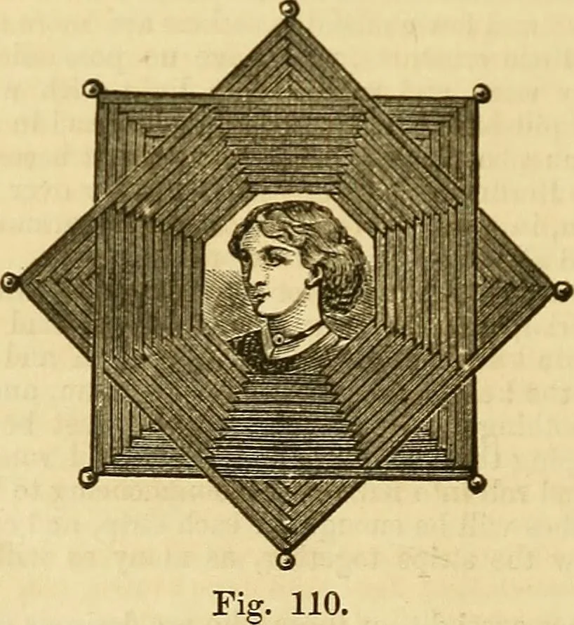 An illustration from The ladies' guide to needle work, embroidery, etc. : being a complete guide to all kinds of ladies' fancy work, 1877, leaf 147