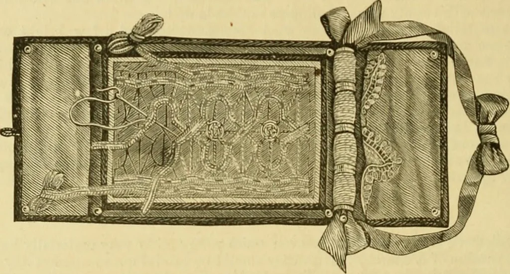 An illustration from The ladies' guide to needle work, embroidery, etc. : being a complete guide to all kinds of ladies' fancy work, 1877, leaf 149