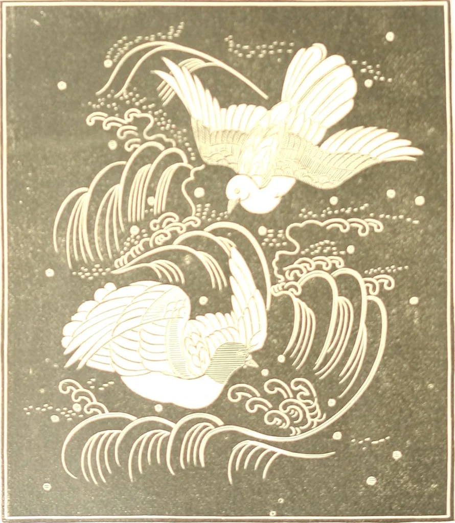 An illustration from The ladies' guide to needle work, embroidery, etc. : being a complete guide to all kinds of ladies' fancy work, 1877, leaf 17
