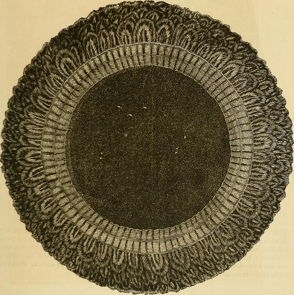 An illustration from The ladies' guide to needle work, embroidery, etc. : being a complete guide to all kinds of ladies' fancy work, 1877, leaf 18