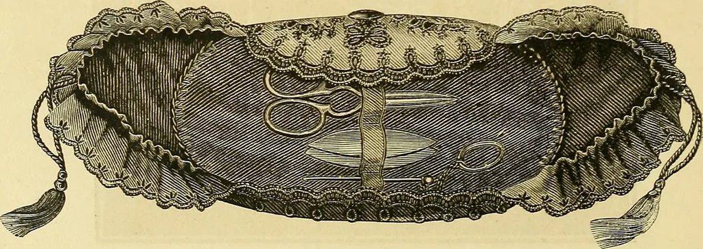 An illustration from The ladies' guide to needle work, embroidery, etc. : being a complete guide to all kinds of ladies' fancy work, 1877, leaf 73