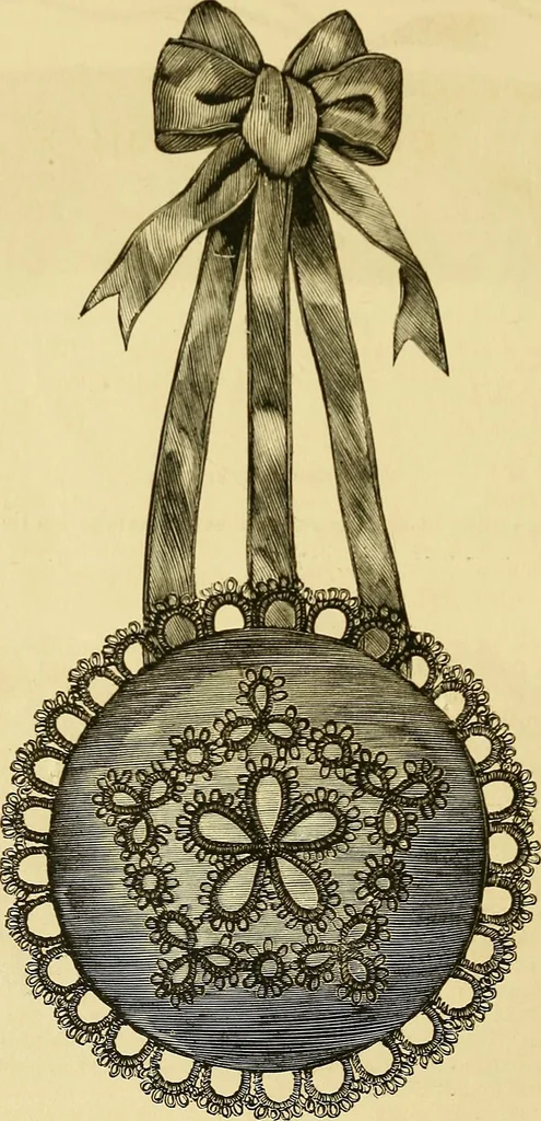 An illustration from The ladies' guide to needle work, embroidery, etc. : being a complete guide to all kinds of ladies' fancy work, 1877, leaf 75