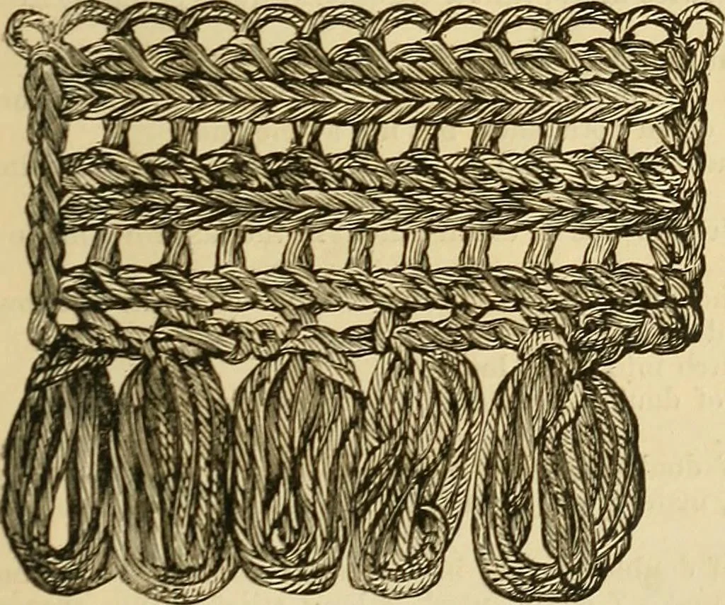 An illustration from The ladies' guide to needle work, embroidery, etc. : being a complete guide to all kinds of ladies' fancy work, 1877, leaf 84