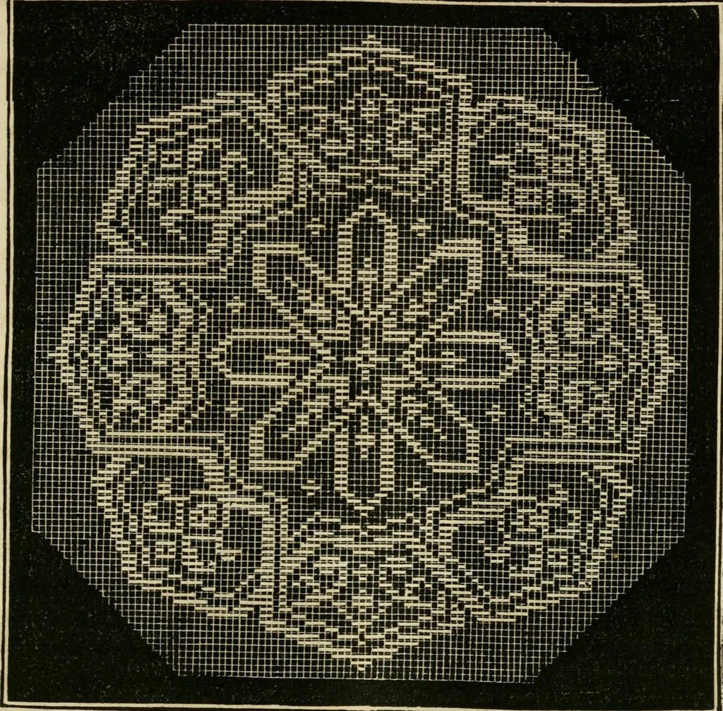 An illustration from The ladies' hand book of fancy and ornamental work ..., 1859, leaf 112