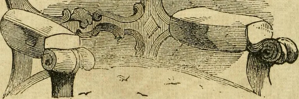 An illustration from The ladies' hand book of fancy and ornamental work ..., 1859, leaf 113