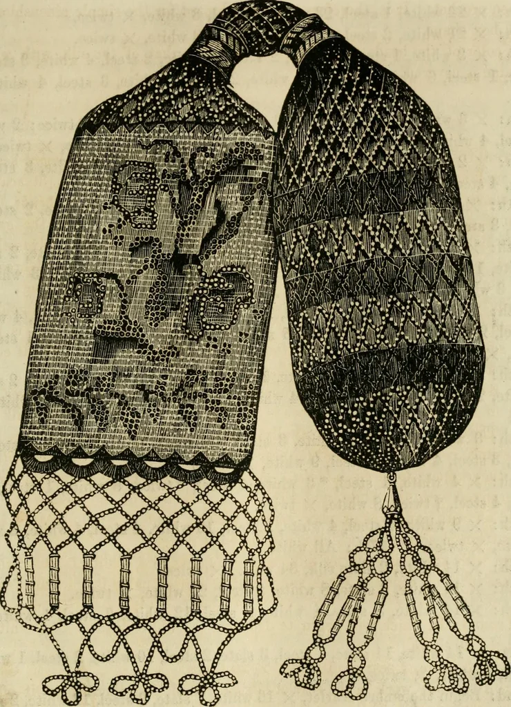 An illustration from The ladies' hand book of fancy and ornamental work ..., 1859, leaf 118