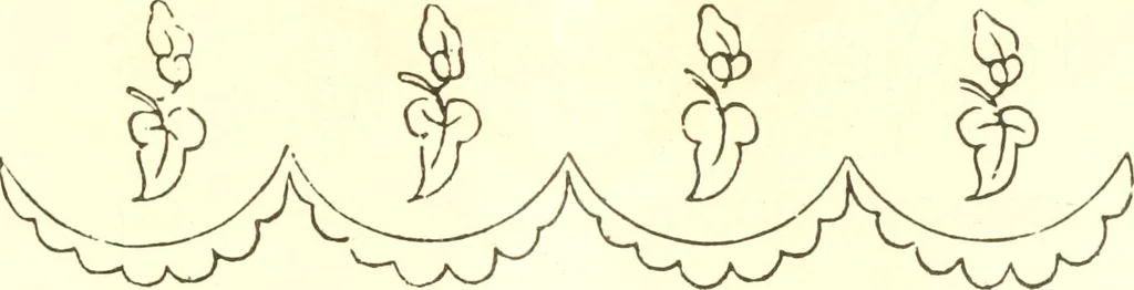 An illustration from The ladies' hand book of fancy and ornamental work ..., 1859, leaf 130