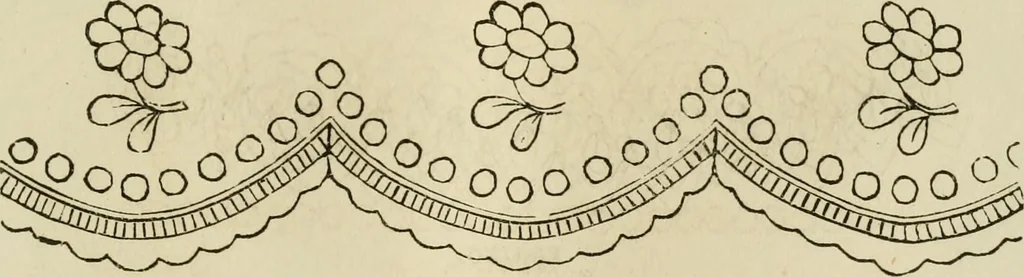 An illustration from The ladies' hand book of fancy and ornamental work ..., 1859, leaf 132