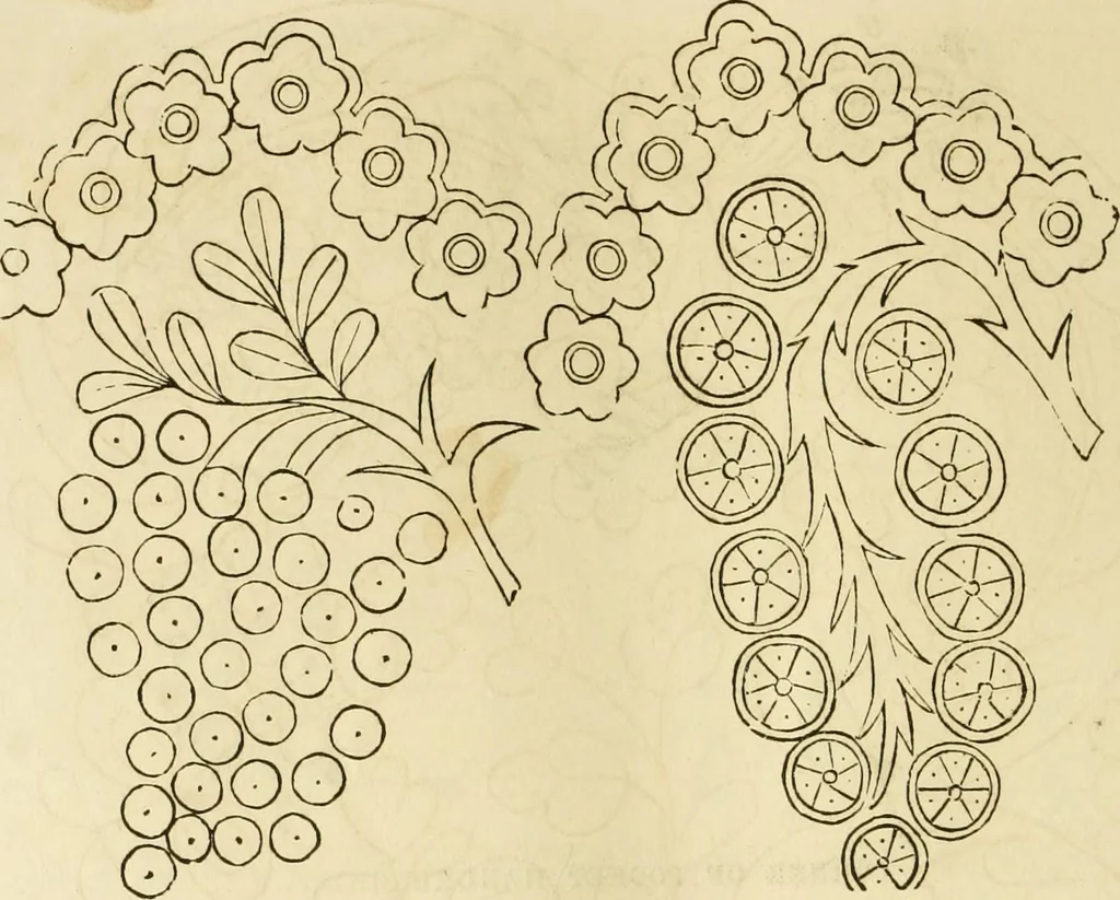 An illustration from The ladies' hand book of fancy and ornamental work ..., 1859, leaf 133