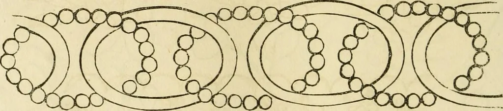 An illustration from The ladies' hand book of fancy and ornamental work ..., 1859, leaf 135
