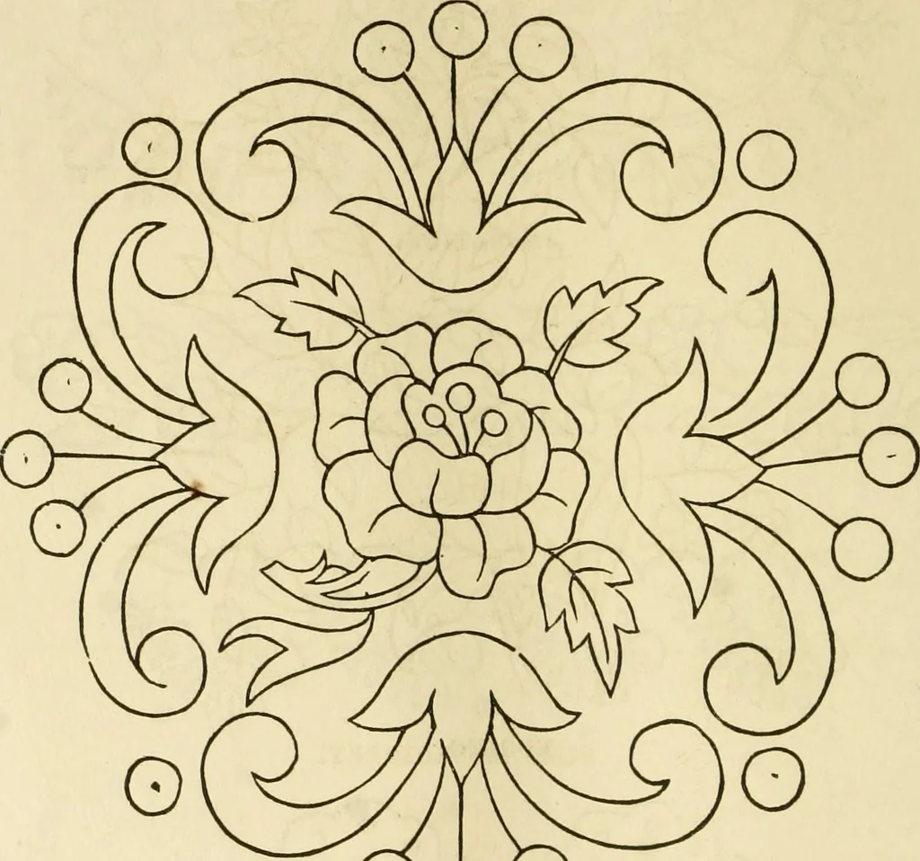 An illustration from The ladies' hand book of fancy and ornamental work ..., 1859, leaf 137