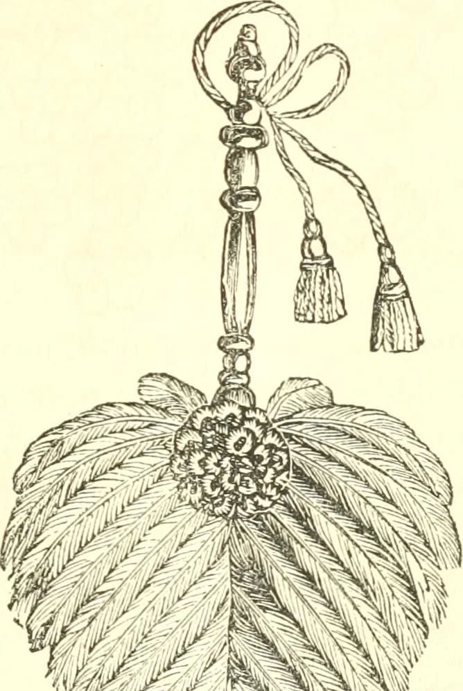An illustration from The ladies' hand book of fancy and ornamental work ..., 1859, leaf 140