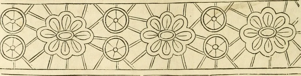 An illustration from The ladies' hand book of fancy and ornamental work ..., 1859, leaf 147