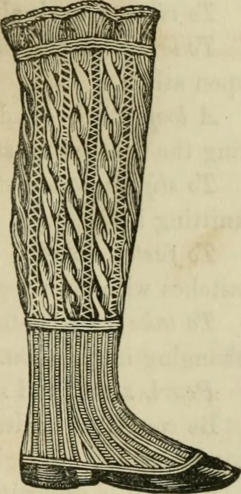 An illustration from The ladies' hand book of fancy and ornamental work ..., 1859, leaf 158