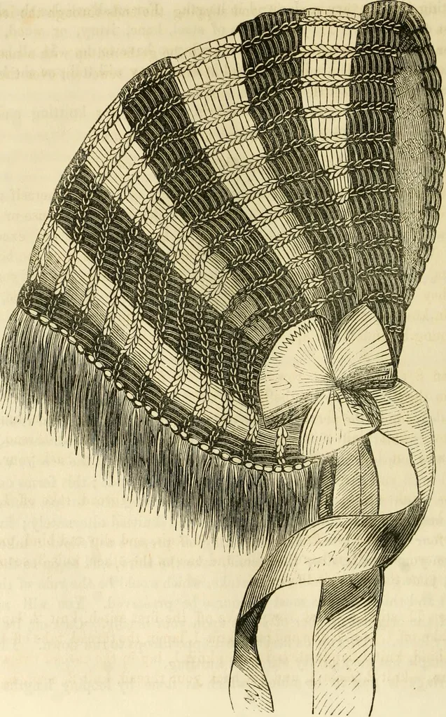 An illustration from The ladies' hand book of fancy and ornamental work ..., 1859, leaf 161