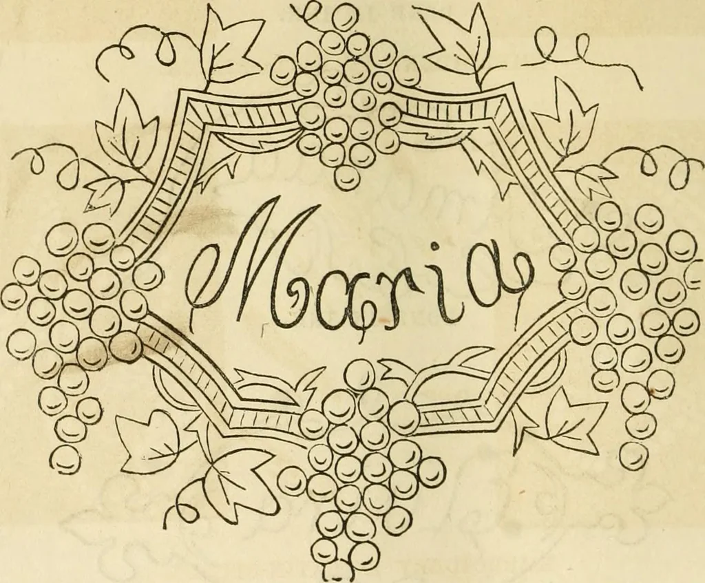 An illustration from The ladies' hand book of fancy and ornamental work ..., 1859, leaf 179