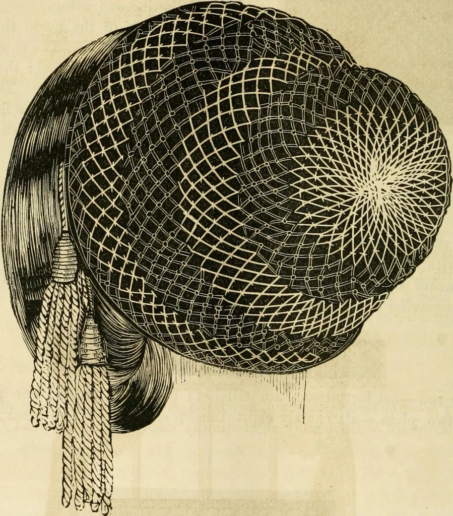 An illustration from The ladies' hand book of fancy and ornamental work ..., 1859, leaf 187
